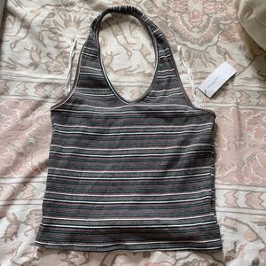 striped halter top